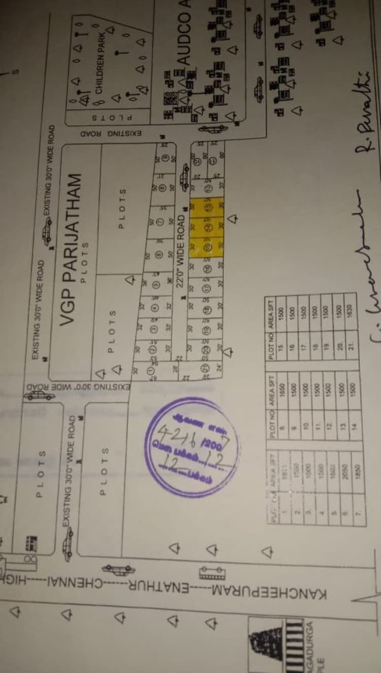 1000 sqft plot for sales
