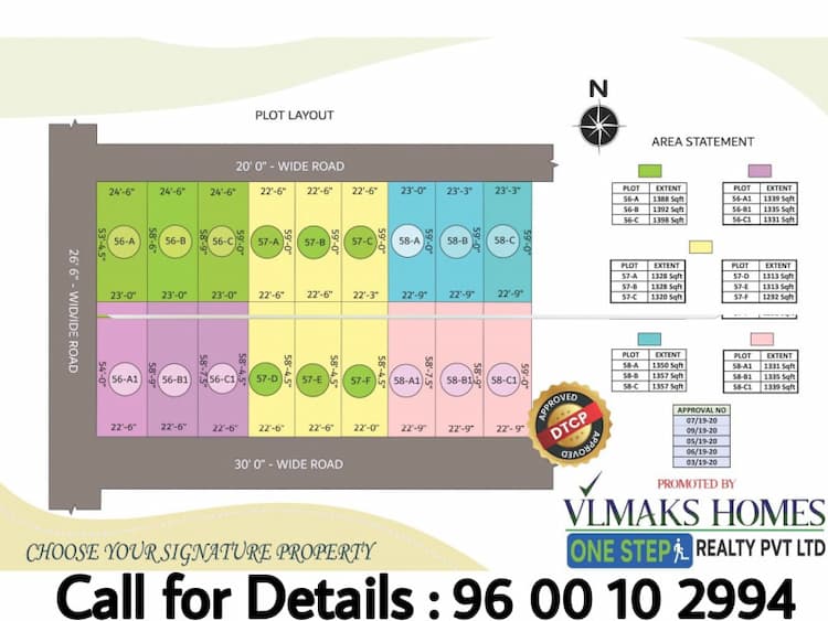 Approved Residential plots for sale