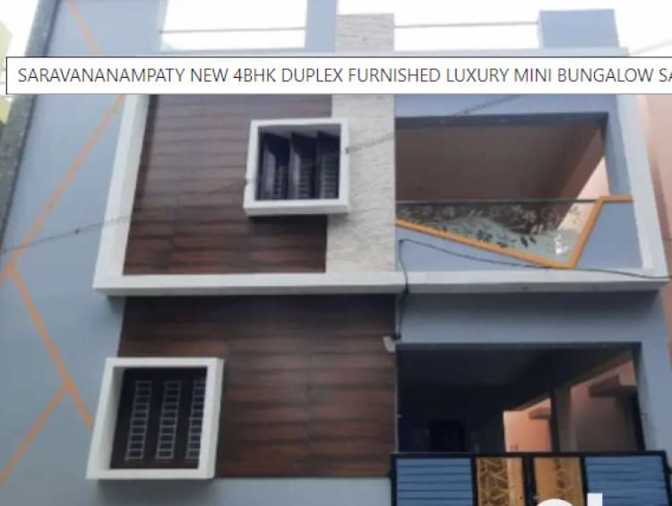 SARAVANANAMPATY NEW 4BHK DUPLEX FURNISHED LUXURY MINI BUNGALOW SALE