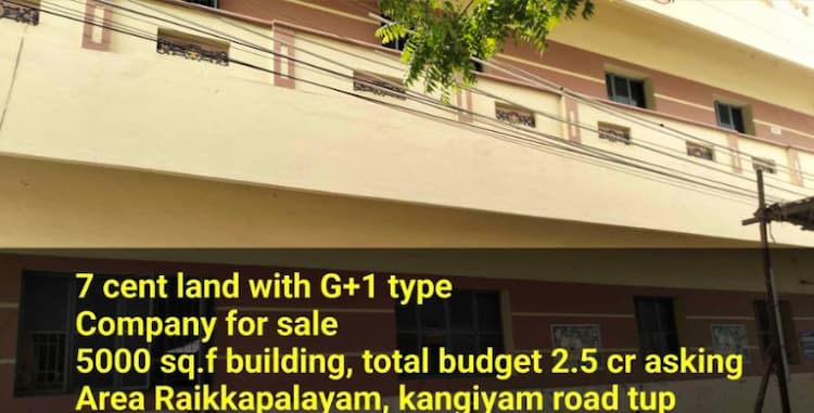 7 cent land with G+1 type company for sale